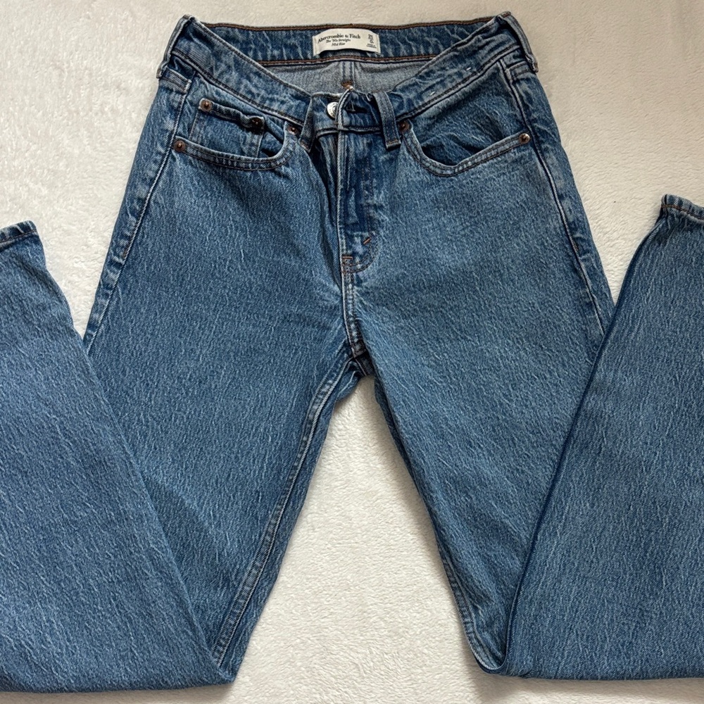 Abercrombie & Fitch Straight Leg Blue Jeans